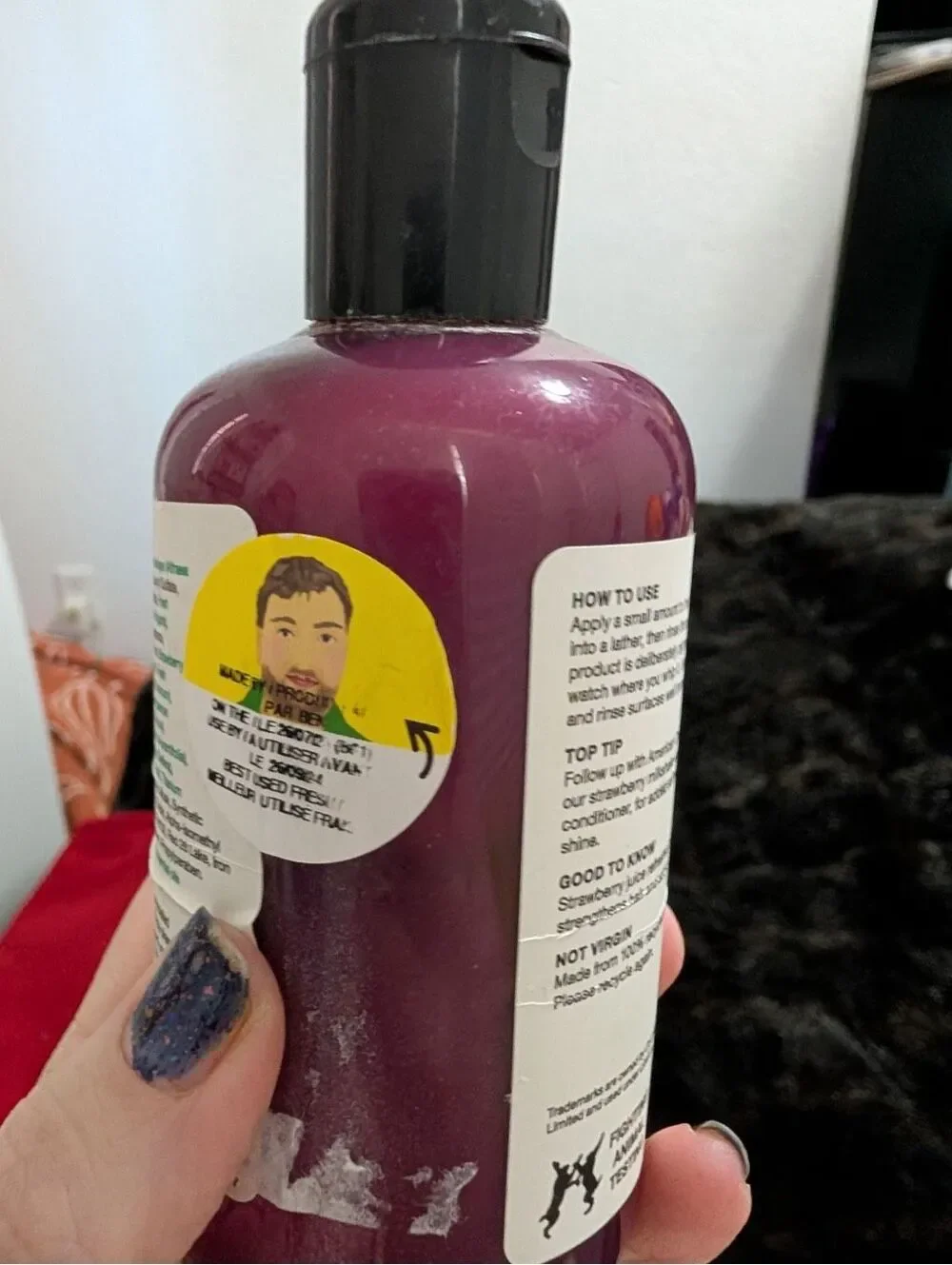 Lush Barbie pink hair shampoo 8.4 fl oz 60% full